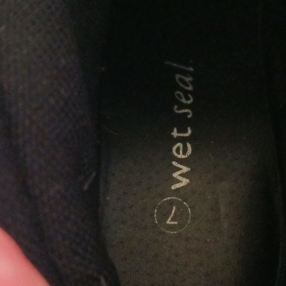 Womans Ankle Wedge Boots 7 Wet Seal - Picture 7 of 9